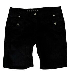 R.V.T Jean Company Black Shorts Juniors Size 11